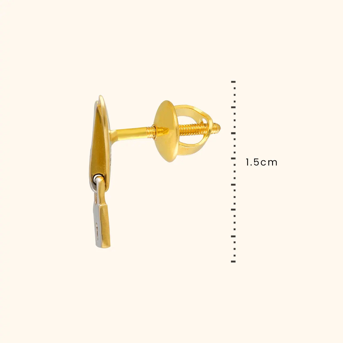 Buy 14K Yellow Gold Earring Backs Ear Locking (6 Piece) at Amazon.in